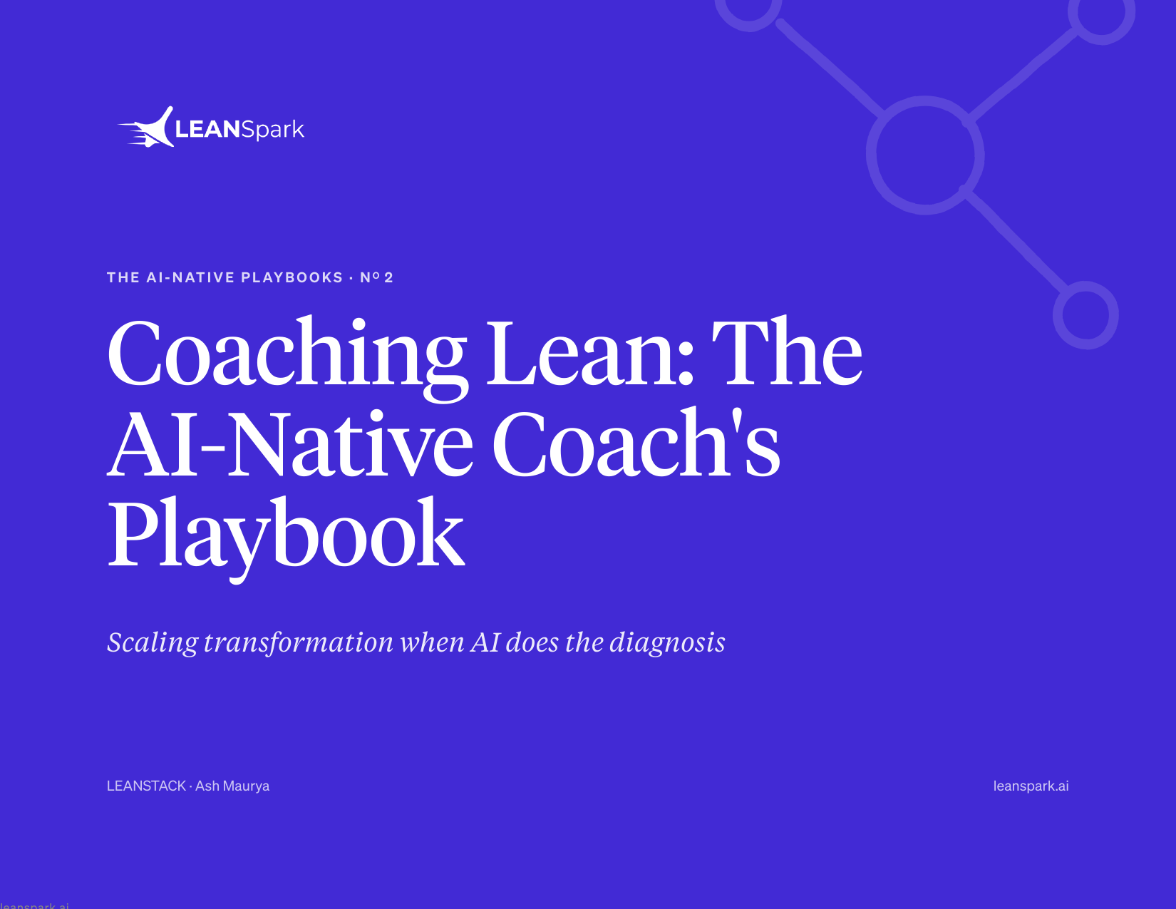 Cover of Coaching Lean: The AI-Native Coach's Playbook