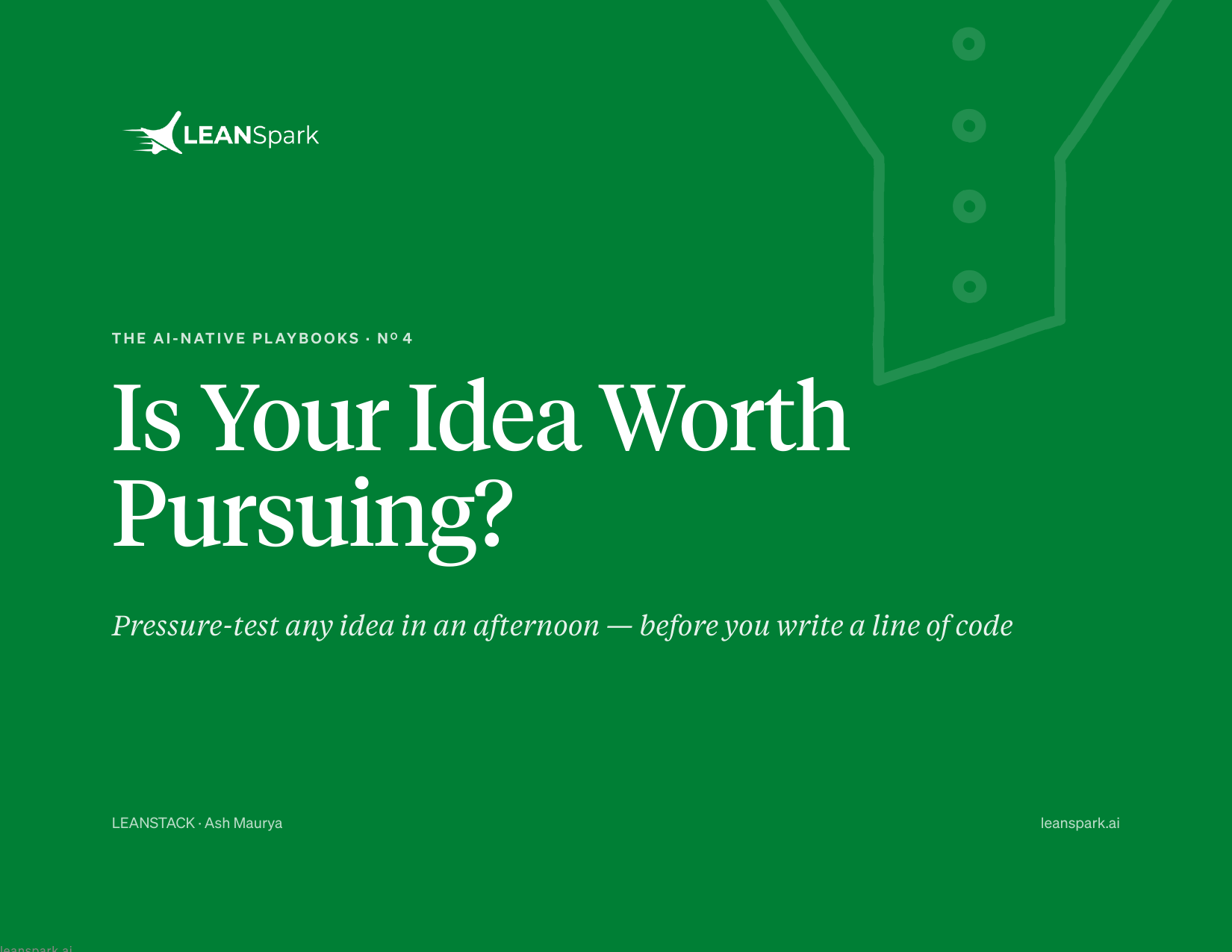 Cover of Is Your Idea Worth Pursuing?